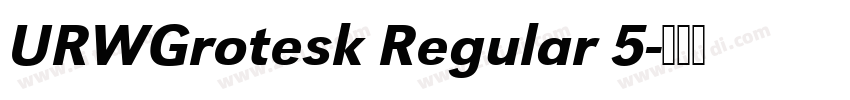 URWGrotesk Regular 5字体转换